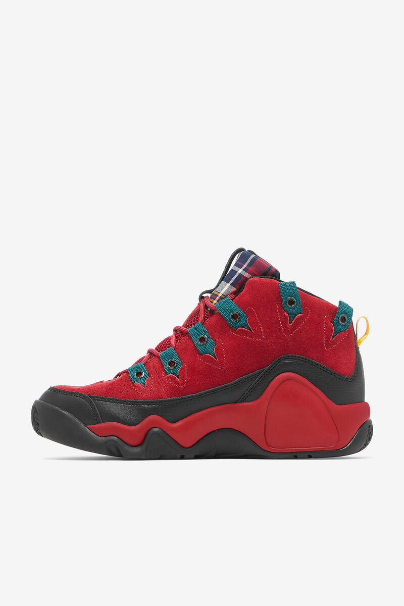 Men's Fila Grant Hill 1 Shoes - Plaid Tongue | Fila Sneakers Black | IQCggBZ1ZSi