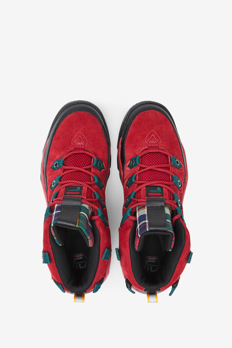 Men's Fila Grant Hill 1 Shoes - Plaid Tongue | Fila Sneakers Black | IQCggBZ1ZSi