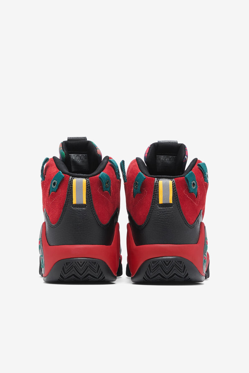 Men's Fila Grant Hill 1 Shoes - Plaid Tongue | Fila Sneakers Black | IQCggBZ1ZSi