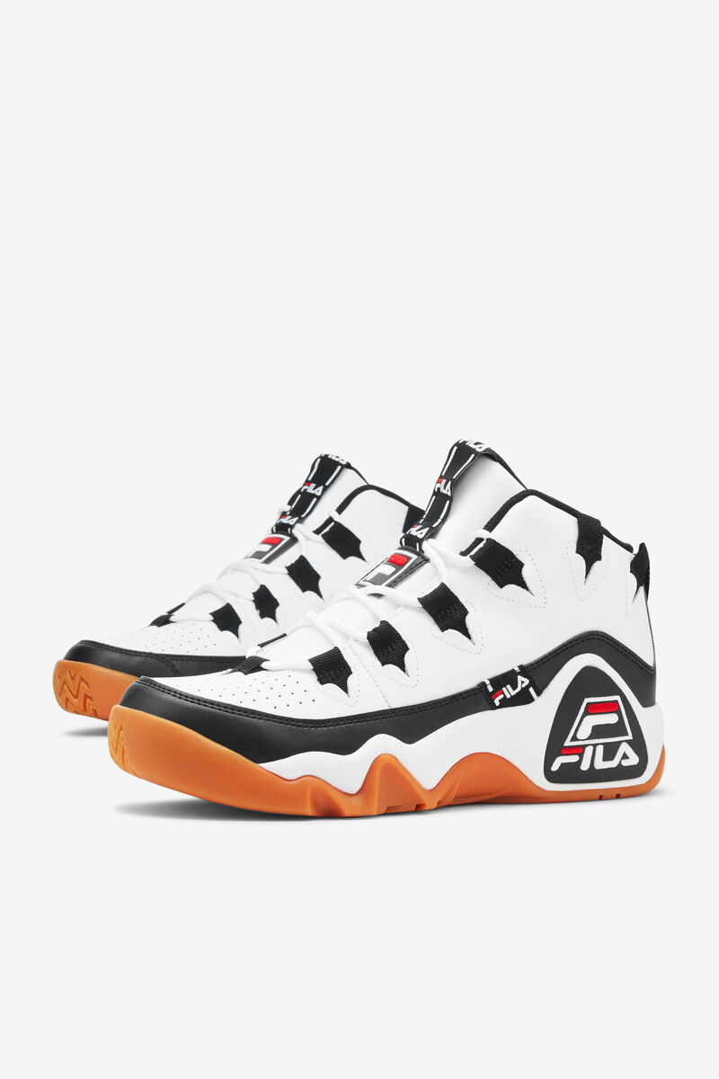 Men's Fila Grant Hill 1 Tarvos Basketball Shoes White / Black / Red | GDw97v4S8gV