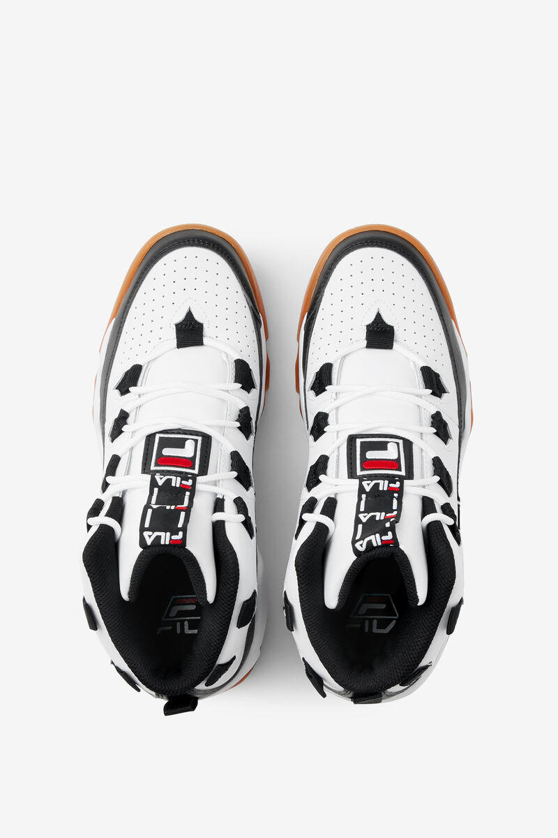 Men's Fila Grant Hill 1 Tarvos Shoes Official | Fila Sneakers White / Black / Red | ZD7gdy4KAvJ