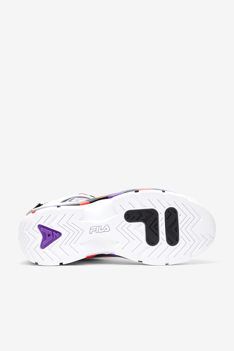 Men's Fila Grant Hill 2 '90s Basketball Shoes White / Black / Purple | oDkPEjrFitC