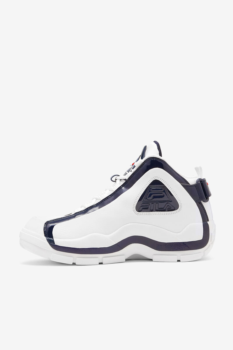 Men's Fila Grant Hill 2 Basketball Shoes White / Navy / Red | eO6OeFayirk