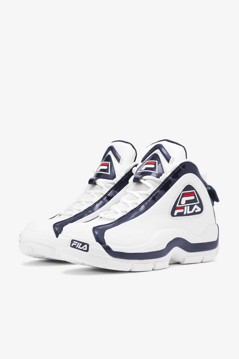 Men's Fila Grant Hill 2 Basketball Shoes White / Navy / Red | eO6OeFayirk