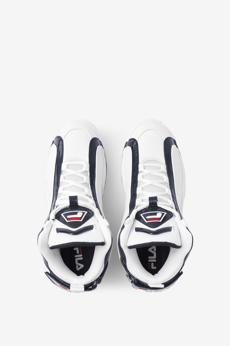 Men's Fila Grant Hill 2 Basketball Shoes White / Navy / Red | eO6OeFayirk