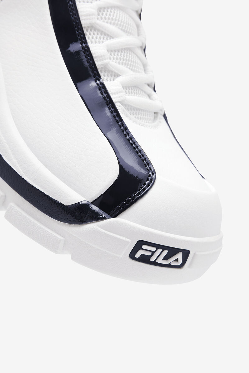 Men's Fila Grant Hill 2 Basketball Shoes White / Navy / Red | eO6OeFayirk