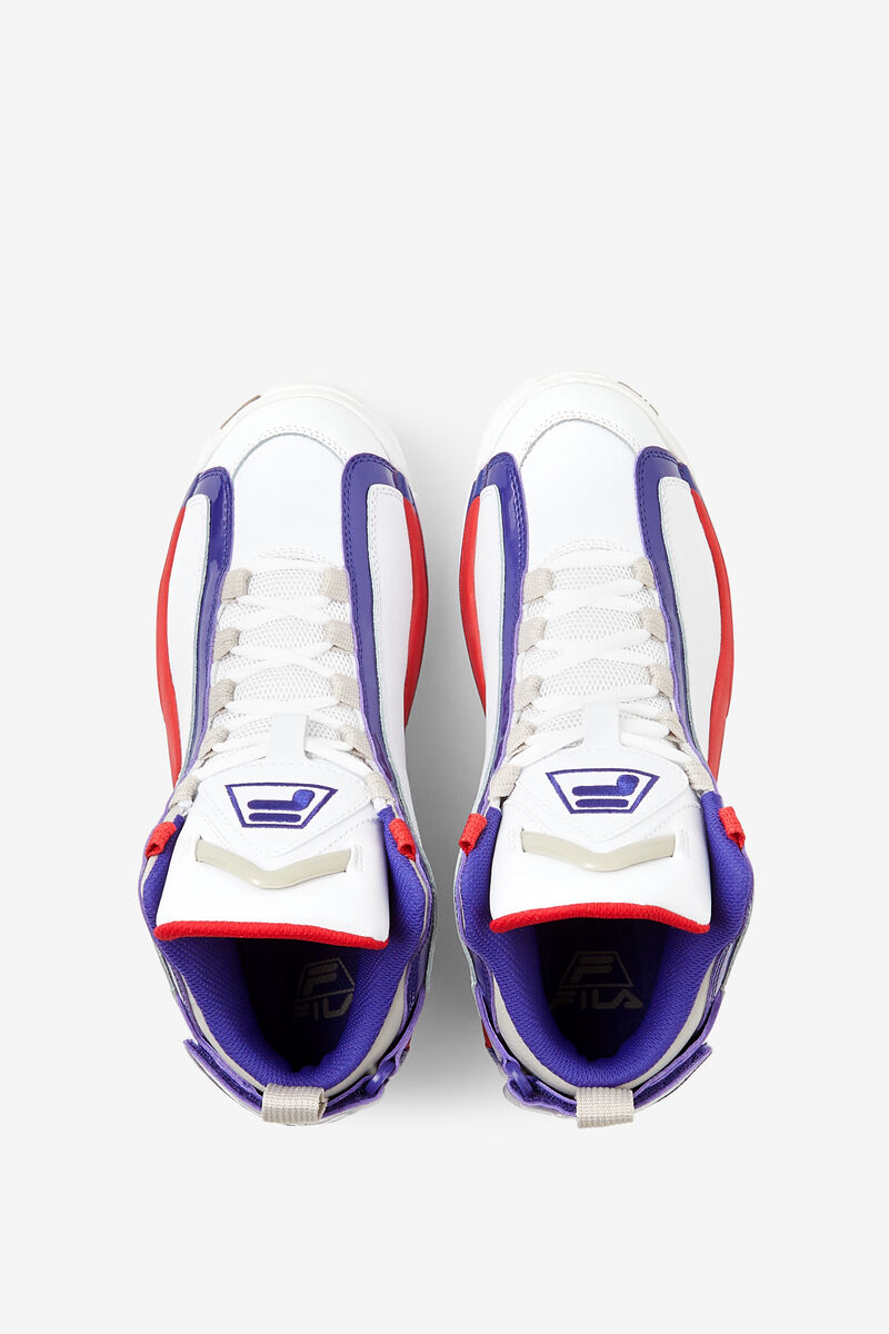 Men's Fila Grant Hill 2 Basketball Shoes White / Deep Blue | evSd2X4WmtN