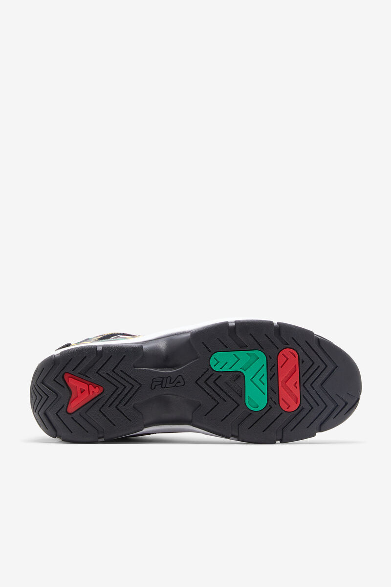 Men's Fila Grant Hill 2 Basketball Shoes Black / Lemon | lUTAQlEenPv