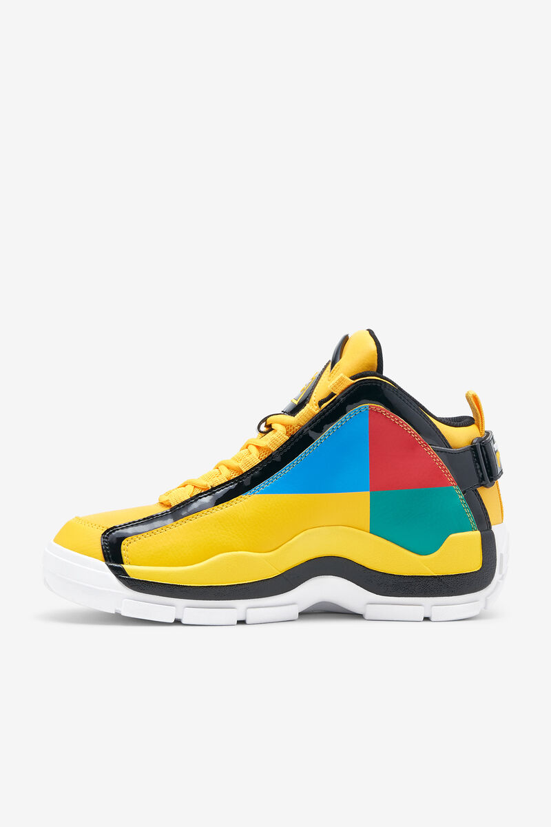 Men's Fila Grant Hill 2 Festival Basketball Shoes Black / Blue Light Turquoise | ZRBUh3w9O4O