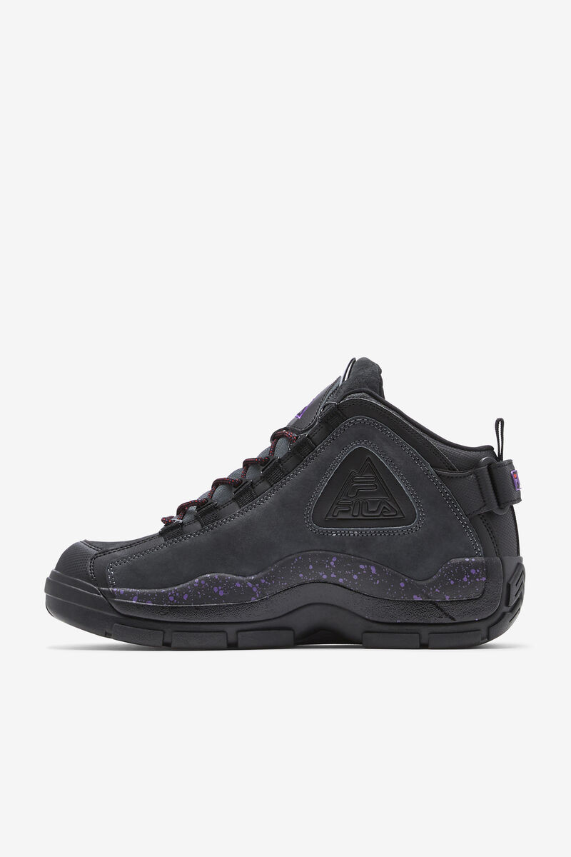 Men's Fila Grant Hill 2 Outdoor Basketball Shoes Black / Purple | 7gpX16OObRS