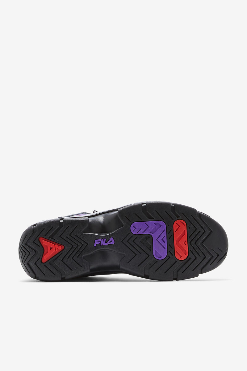 Men's Fila Grant Hill 2 Outdoor Basketball Shoes Black / Purple | 7gpX16OObRS