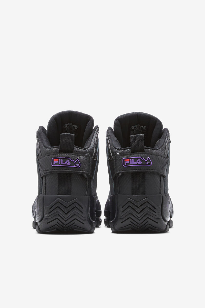 Men's Fila Grant Hill 2 Outdoor Basketball Shoes Black / Purple | 7gpX16OObRS