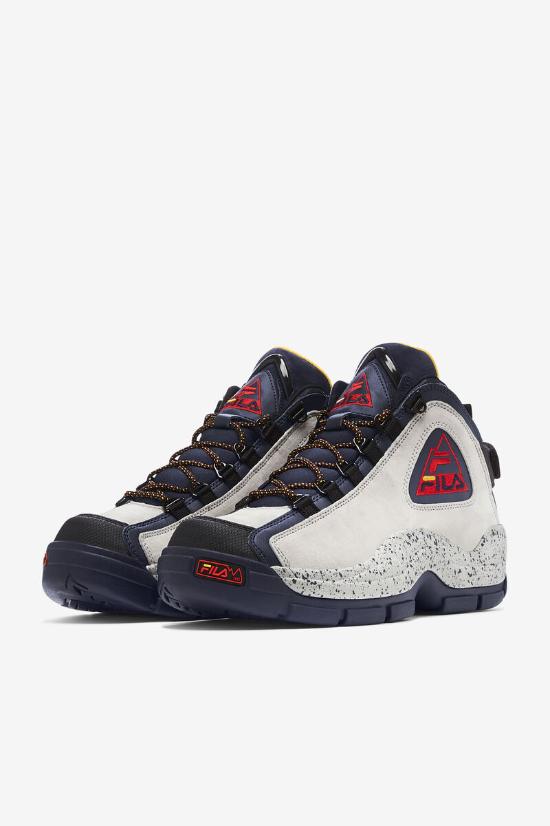 Men's Fila Grant Hill 2 Outdoor Basketball Shoes Navy / Silver / Black | CS3JynyzekT