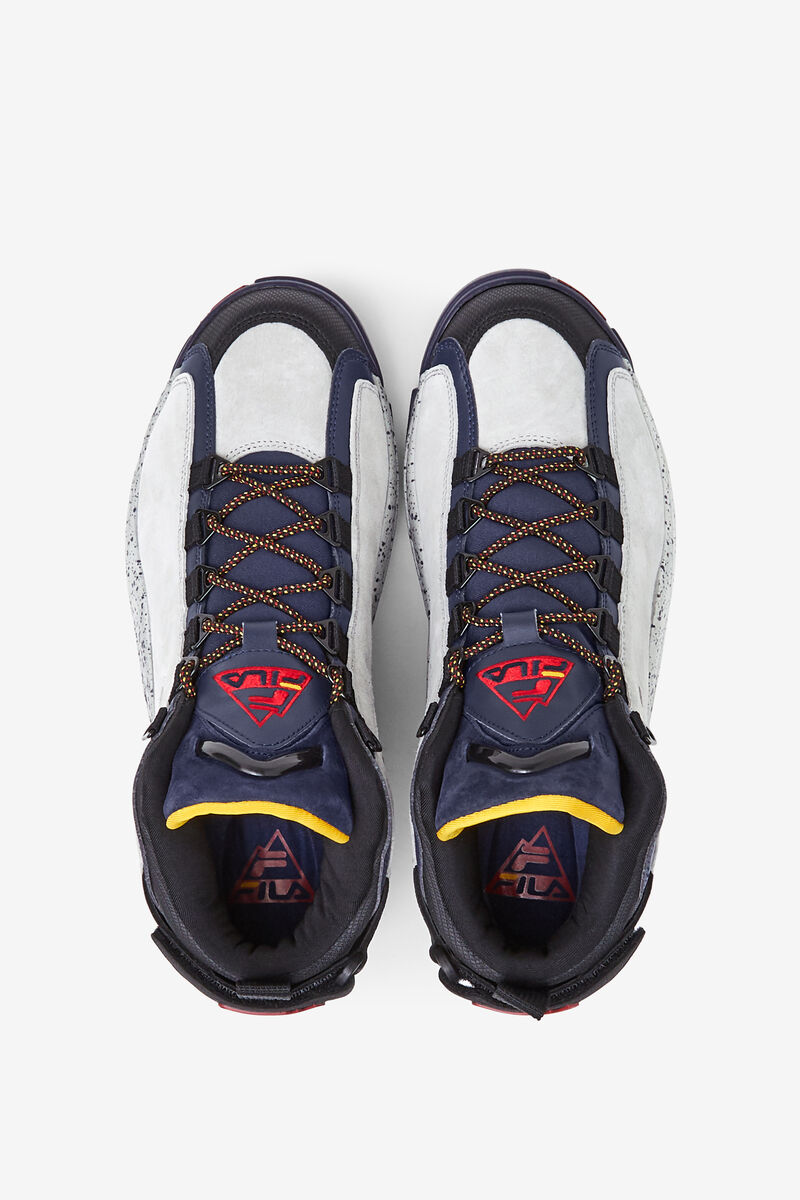 Men's Fila Grant Hill 2 Outdoor Basketball Shoes Navy / Silver / Black | CS3JynyzekT