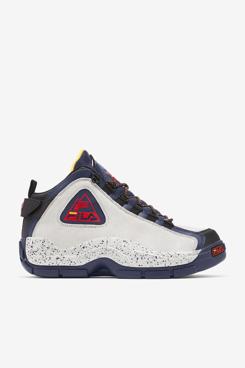 Men\'s Fila Grant Hill 2 Outdoor Basketball Shoes Navy / Silver / Black | CS3JynyzekT