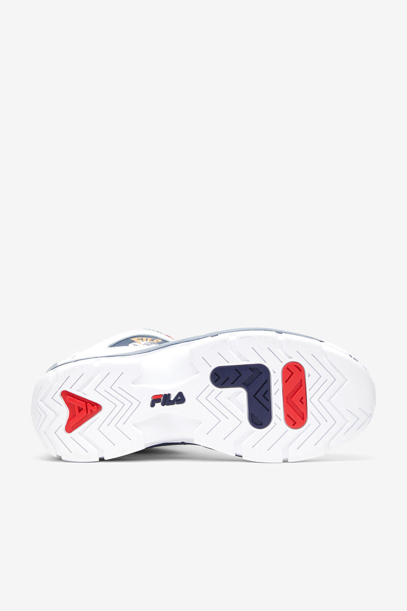 Men's Fila Grant Hill 2 Patchwork Basketball Shoes White / Navy / Red | KGEc8pcf2LX