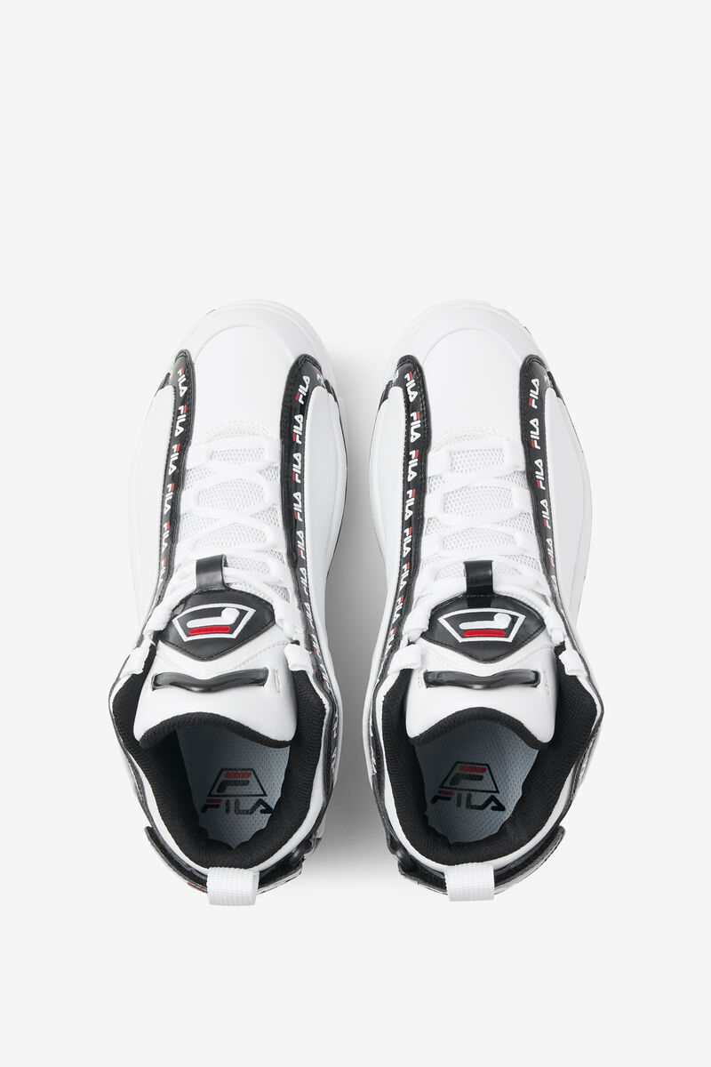 Men's Fila Grant Hill 2 Repeat Shoes Official | Fila Sneakers White / Black / Red | 1Mjw5fXZElR
