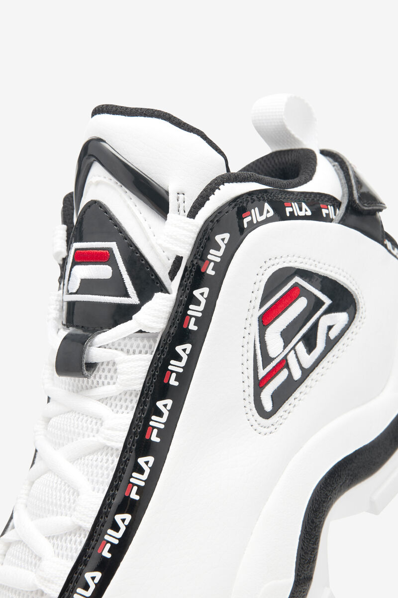 Men's Fila Grant Hill 2 Repeat Shoes Official | Fila Sneakers White / Black / Red | 1Mjw5fXZElR
