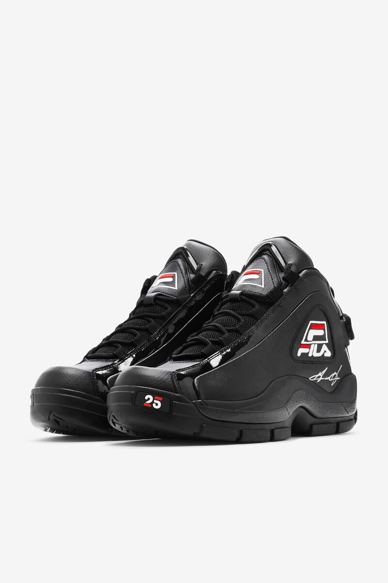 Men's Fila Grant Hill 2 Shoes - 25th Anniversary Edition | Fila Sneakers Black / White / Red | Qq4Is