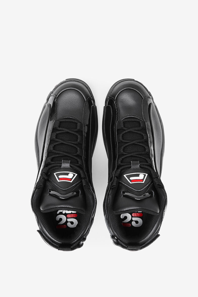 Men's Fila Grant Hill 2 Shoes - 25th Anniversary Edition | Fila Sneakers Black / White / Red | Qq4Is