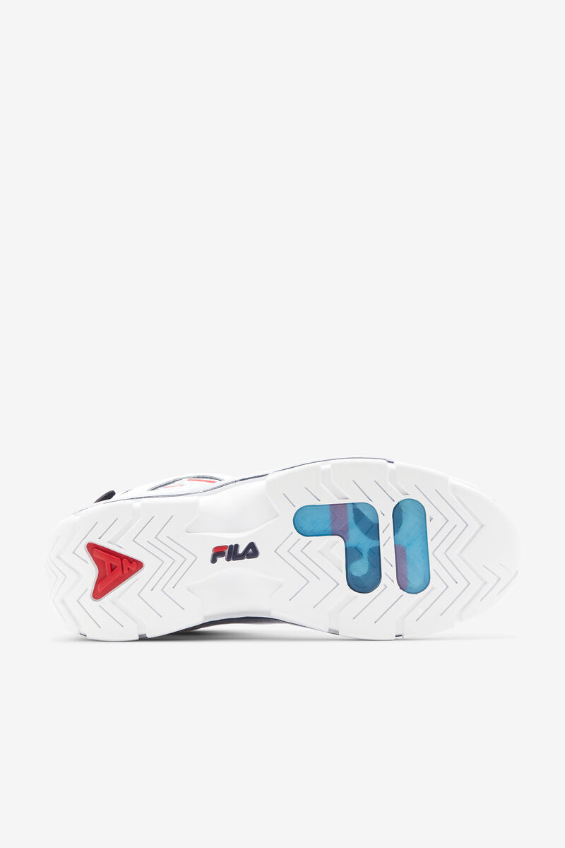 Men's Fila Grant Hill 2 Shoes - 25th Anniversary Edition | Fila Sneakers White / Navy / Red | mFwT19