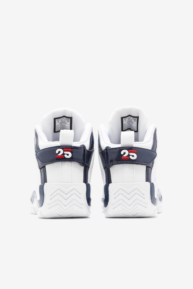 Men's Fila Grant Hill 2 Shoes - 25th Anniversary Edition | Fila Sneakers White / Navy / Red | mFwT19