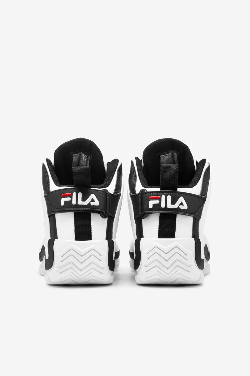 Men's Fila Grant Hill 2 Shoes Black Colorway | Fila Sneakers White / Black / Red | QQjYXDwdozv