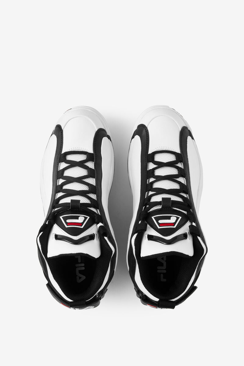 Men's Fila Grant Hill 2 Shoes Black Colorway | Fila Sneakers White / Black / Red | QQjYXDwdozv