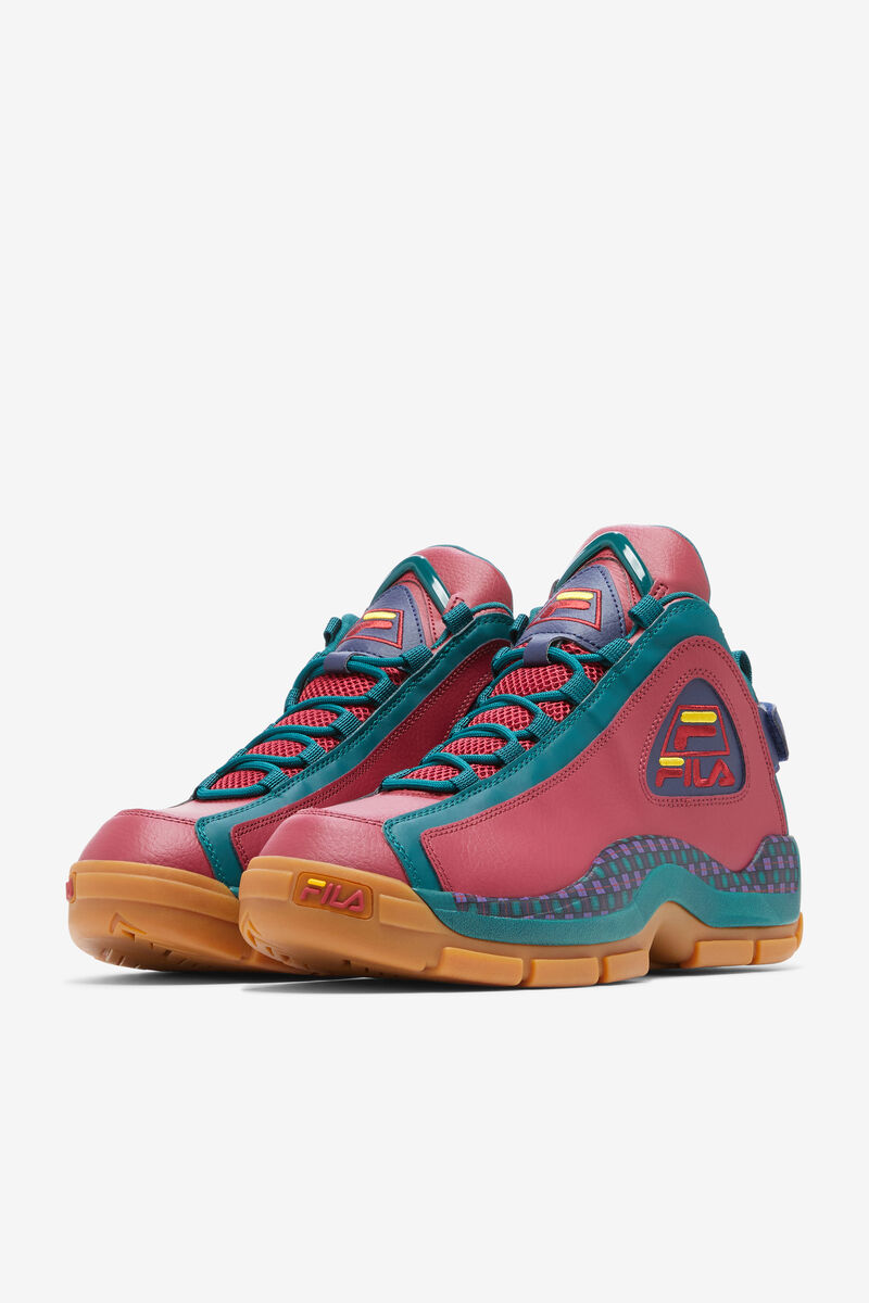 Men's Fila Grant Hill 2 Shoes - Retro Color Combo | Fila Sneakers Red | Bi6aQ62tOfL