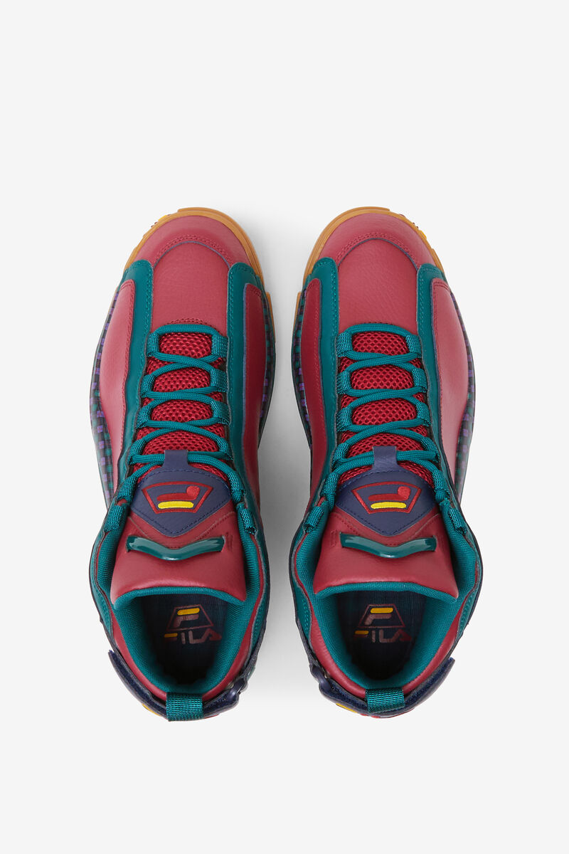 Men's Fila Grant Hill 2 Shoes - Retro Color Combo | Fila Sneakers Red | Bi6aQ62tOfL