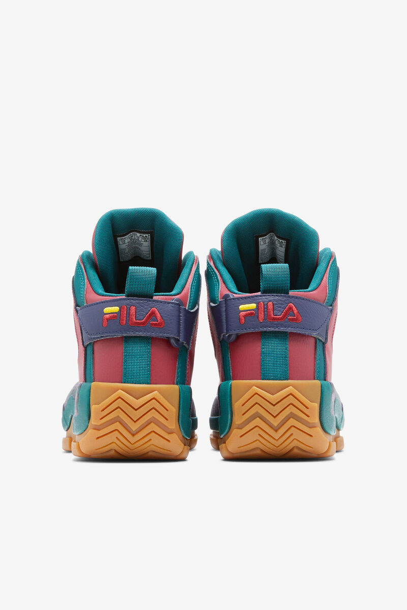 Men's Fila Grant Hill 2 Shoes - Retro Color Combo | Fila Sneakers Red | Bi6aQ62tOfL
