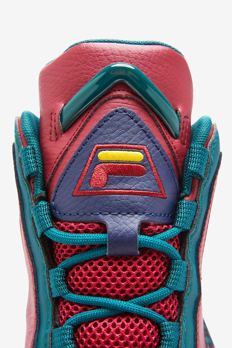 Men's Fila Grant Hill 2 Shoes - Retro Color Combo | Fila Sneakers Red | Bi6aQ62tOfL