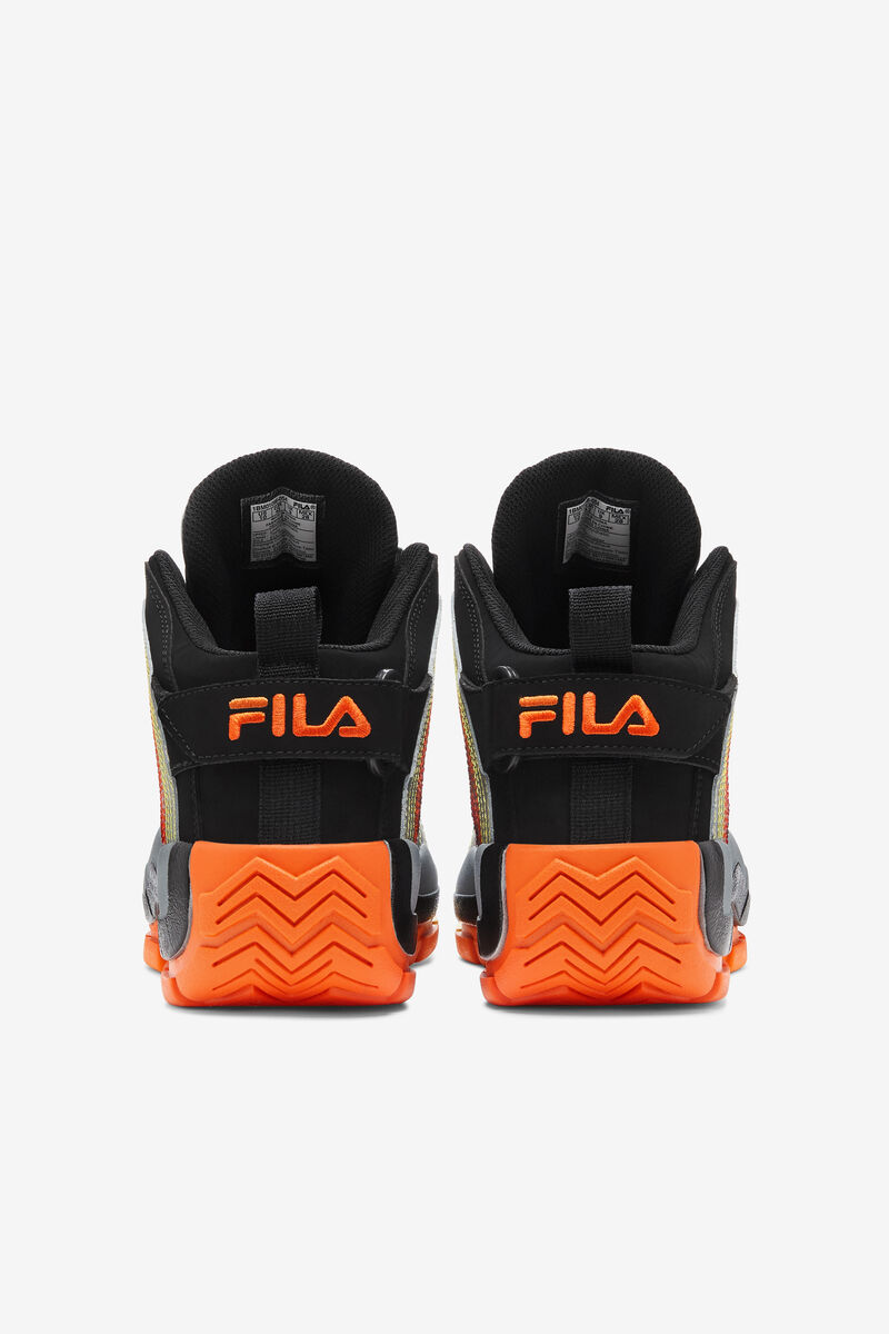Men's Fila Grant Hill 2 Stitch Basketball Shoes Black / Red Orange | KjNIL7QOZbH