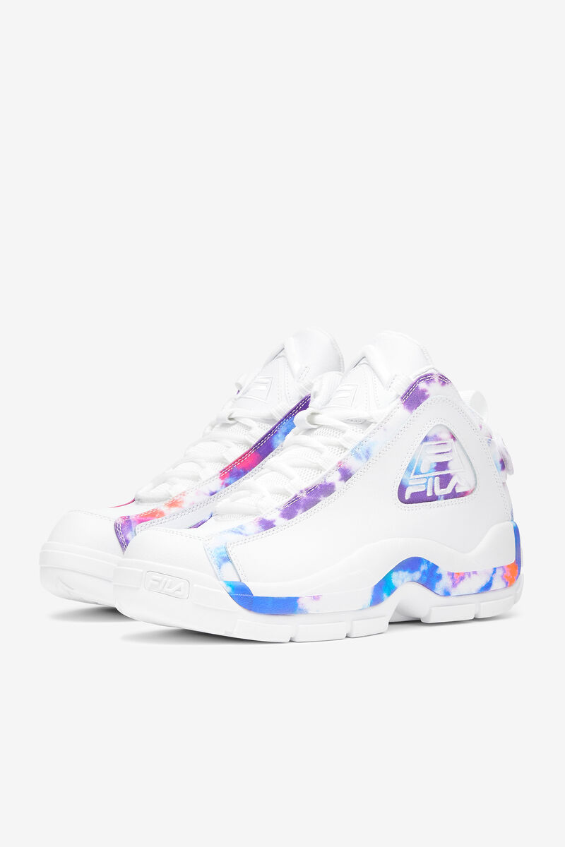 Men's Fila Grant Hill 2 Tie Dye Basketball Shoes White / White | TmOZkH2iov1