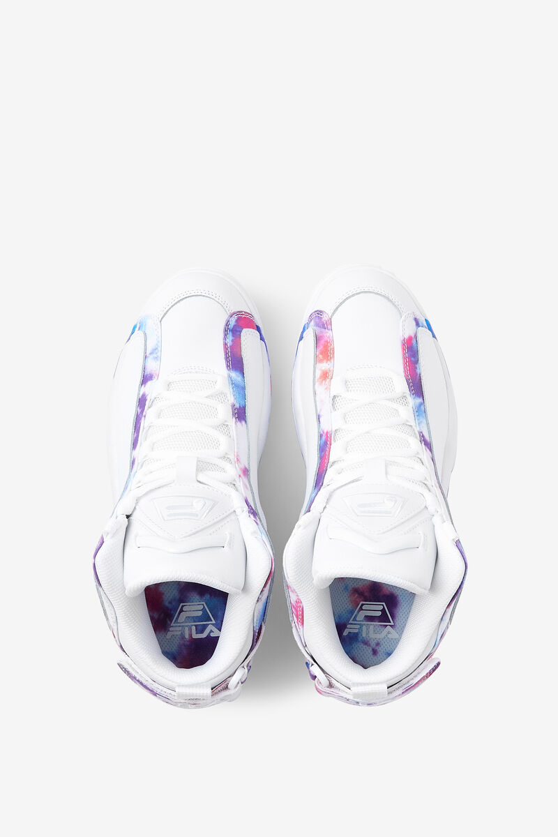 Men's Fila Grant Hill 2 Tie Dye Basketball Shoes White / White | TmOZkH2iov1