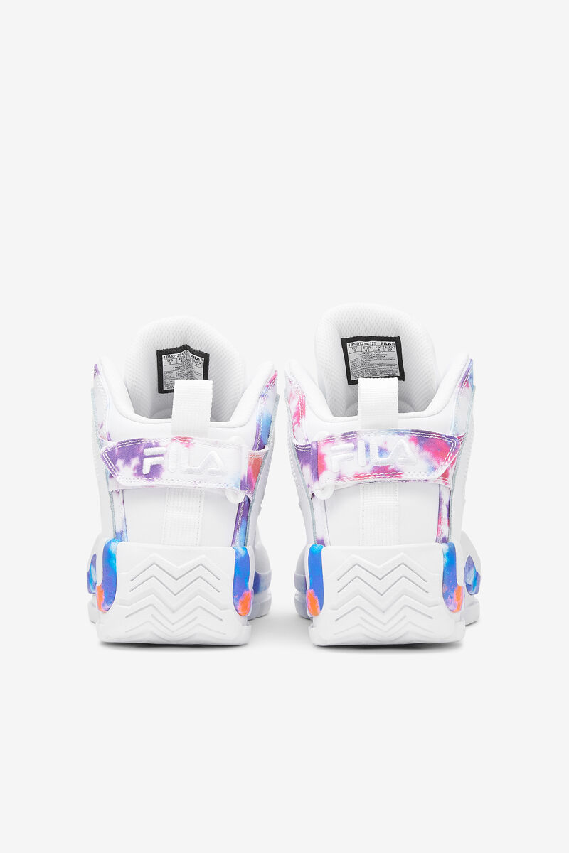 Men's Fila Grant Hill 2 Tie Dye Basketball Shoes White / White | TmOZkH2iov1
