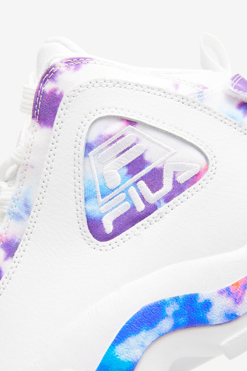 Men's Fila Grant Hill 2 Tie Dye Basketball Shoes White / White | TmOZkH2iov1