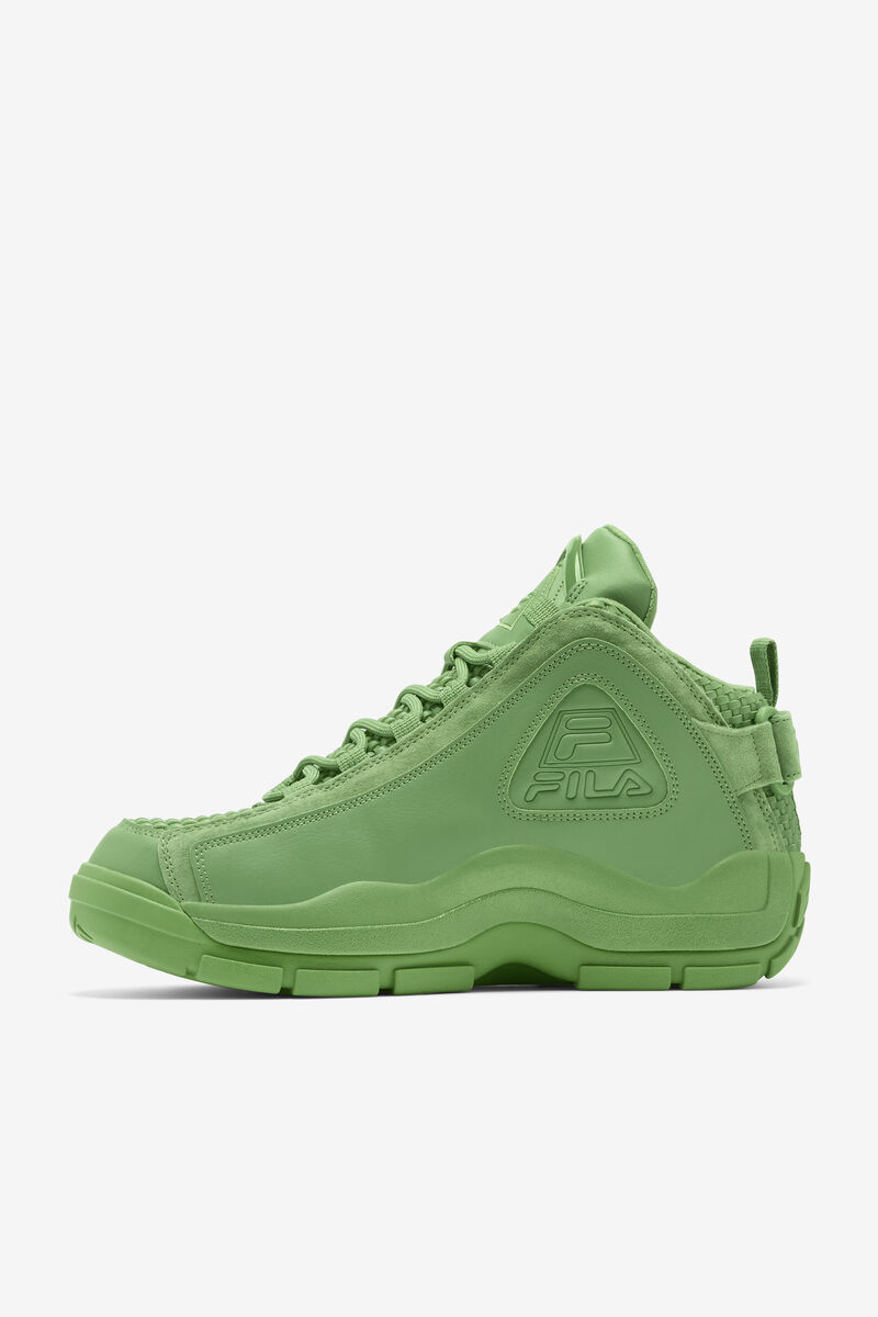 Men's Fila Grant Hill 2 Woven Basketball Shoes Green / Green / Green | DU9WaoPVSt2