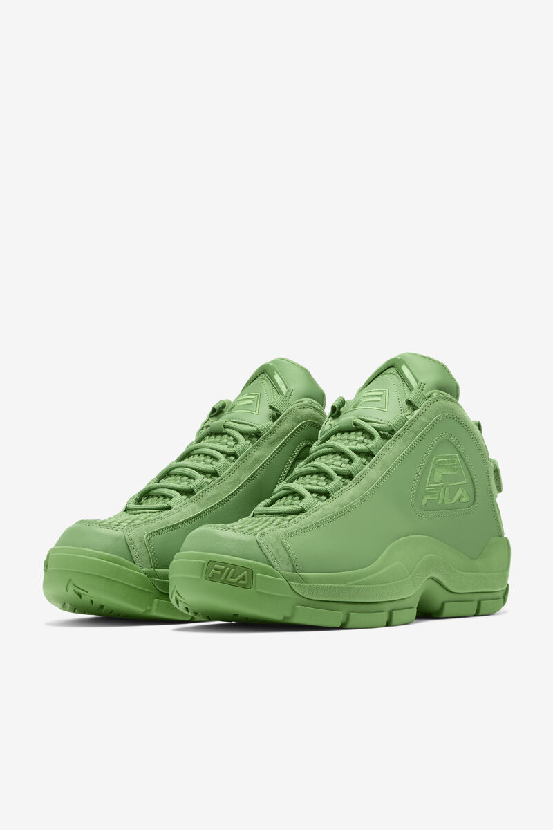 Men's Fila Grant Hill 2 Woven Basketball Shoes Green / Green / Green | DU9WaoPVSt2