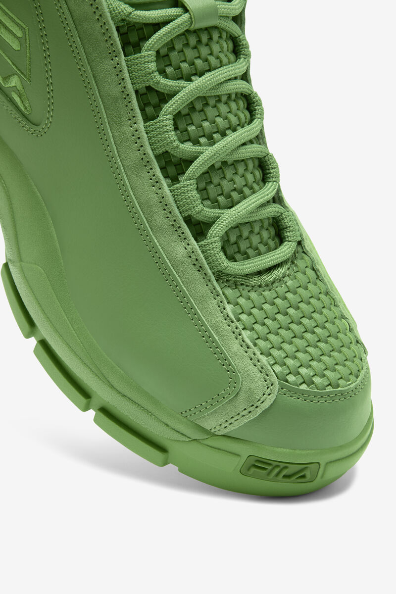 Men's Fila Grant Hill 2 Woven Basketball Shoes Green / Green / Green | DU9WaoPVSt2