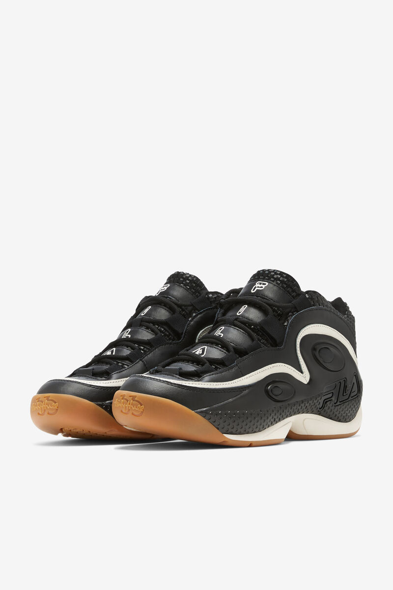 Men's Fila Grant Hill 3 Woven Basketball Shoes Black | 7m3AoRxUpnn