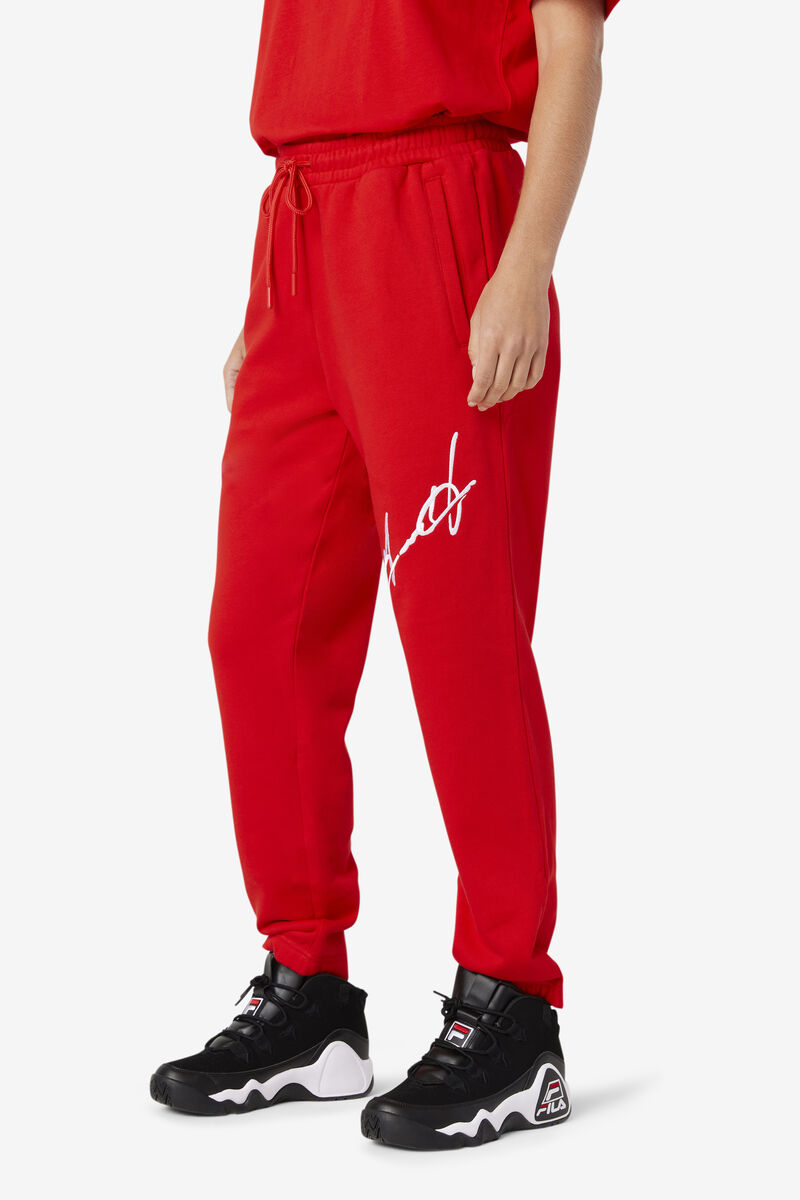 Men's Fila Grant Hill Orson Pant Pants Red | NmgJxUTBx7m