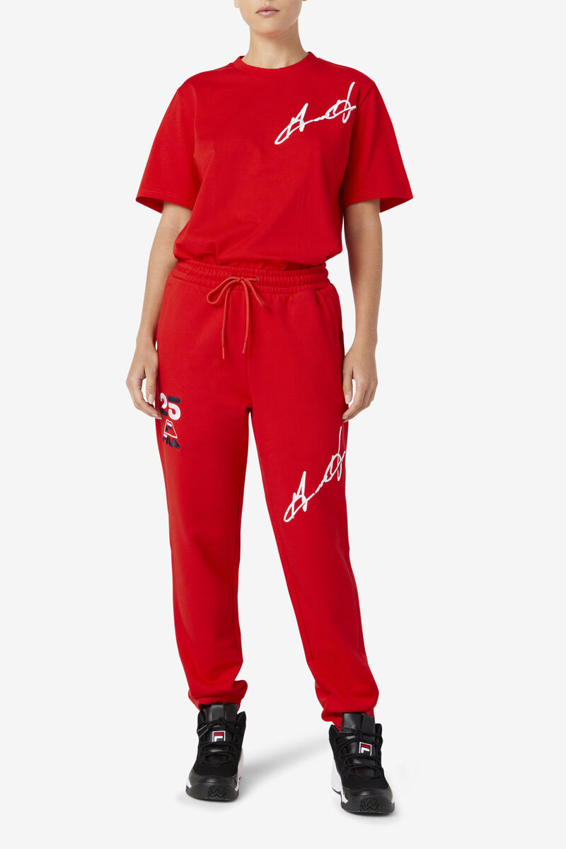 Men's Fila Grant Hill Orson Pant Pants Red | NmgJxUTBx7m