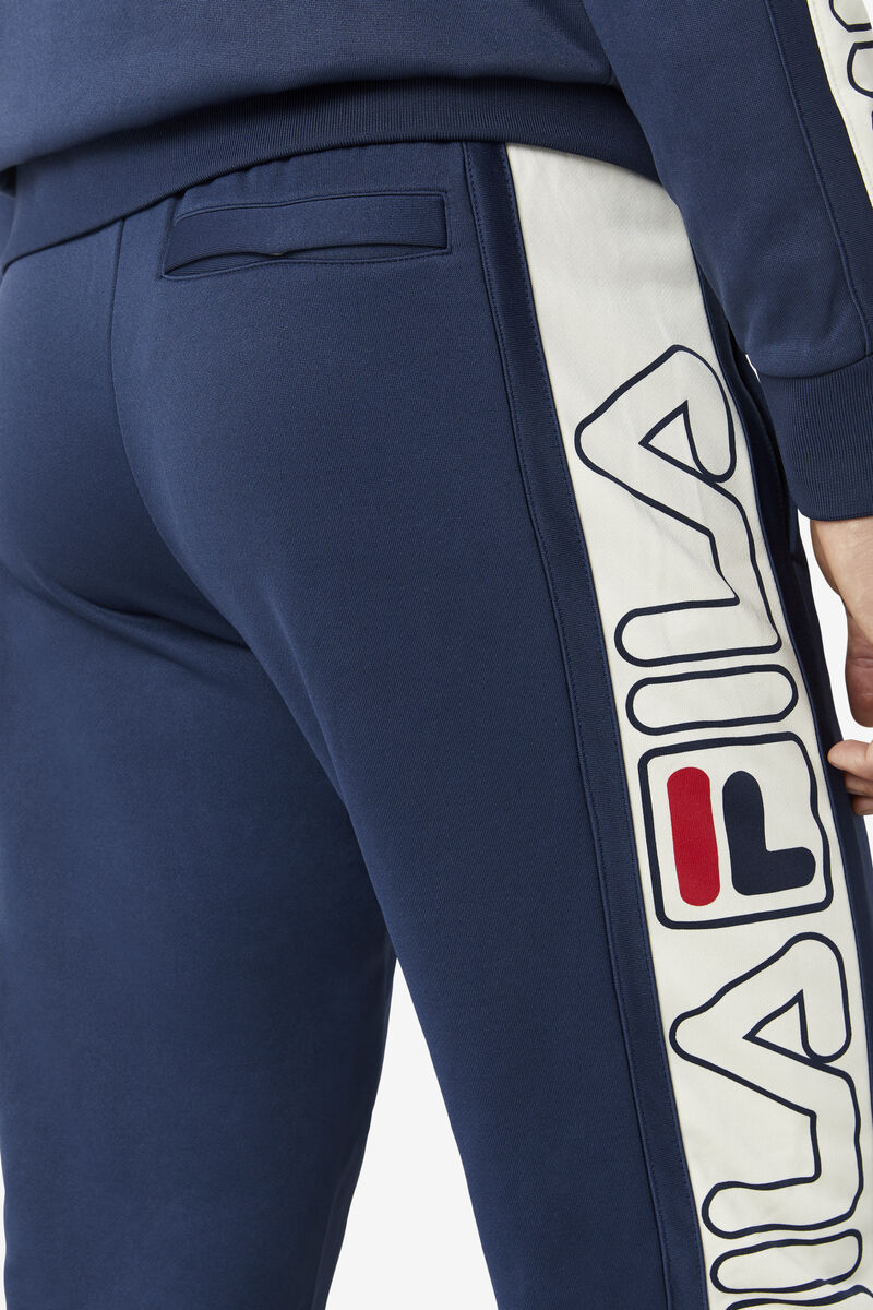Men's Fila Greene Pant Pants Navy / Red | NZ4LWUJkmiE