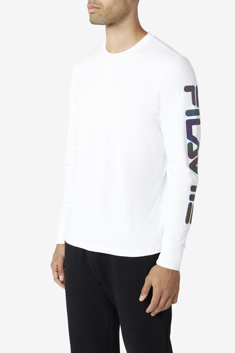 Men's Fila Grey Shirt White | it9FiznIRgY