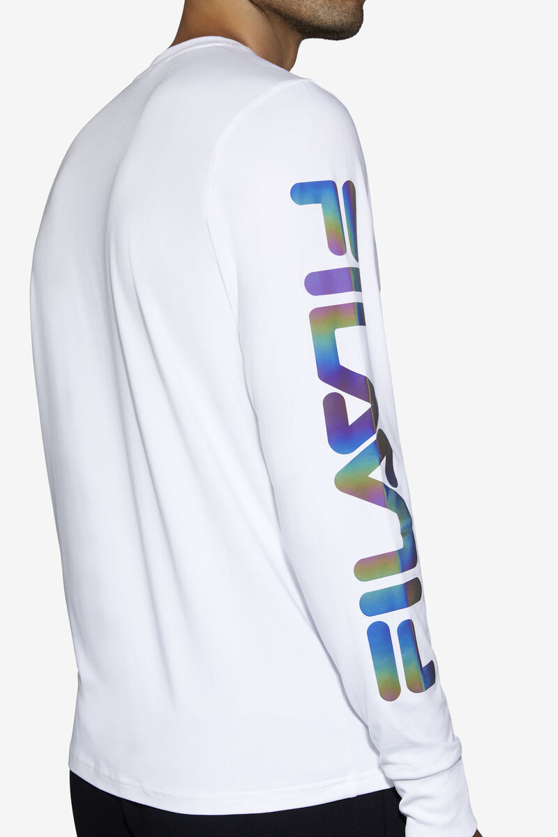 Men's Fila Grey Shirt White | it9FiznIRgY