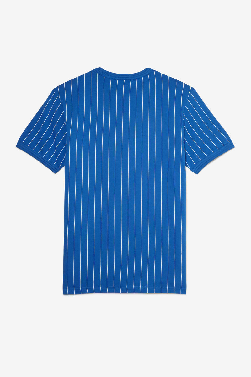 Men's Fila Guillo T Shirts Blue / White | JIrtPTgko5e