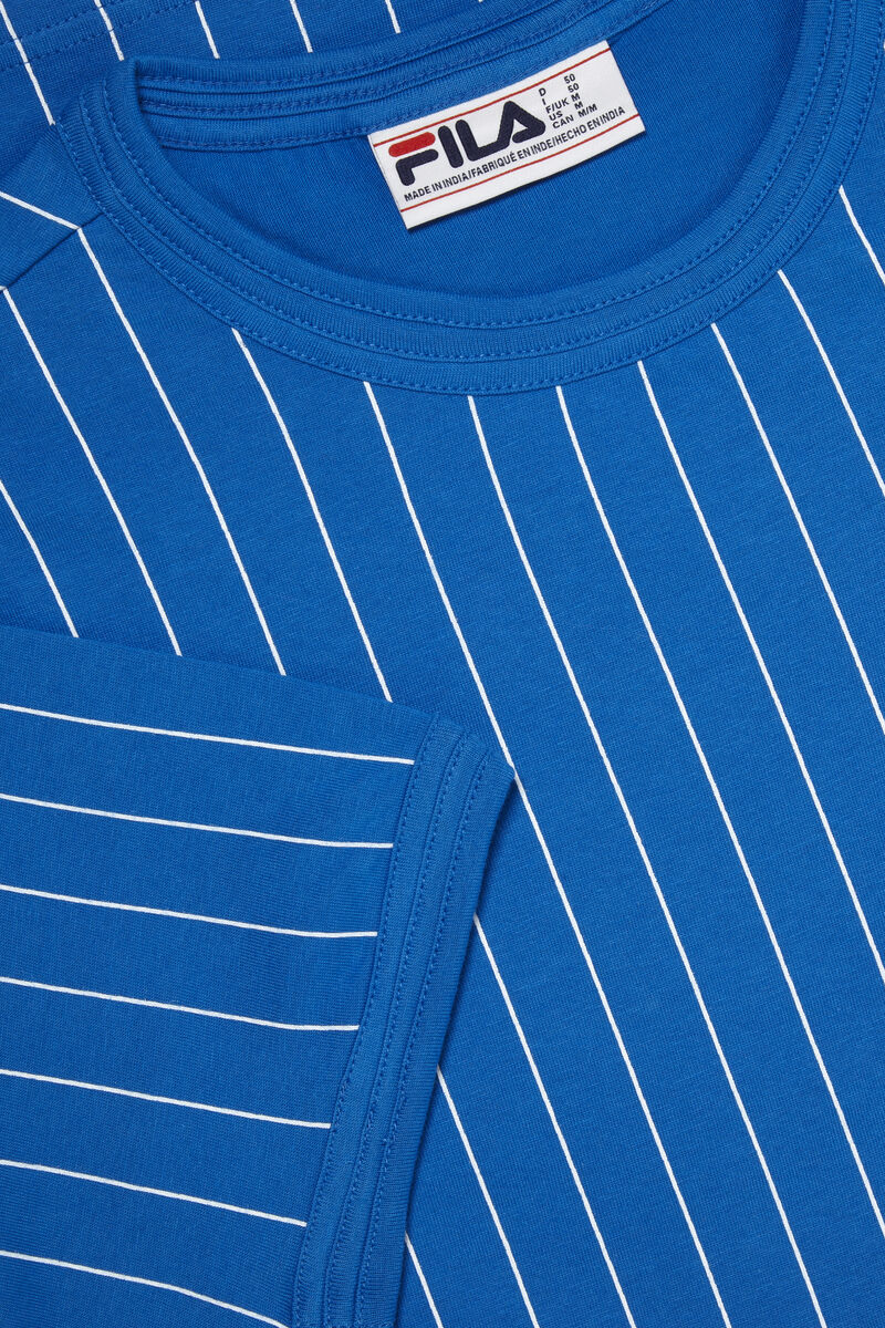 Men's Fila Guillo T Shirts Blue / White | JIrtPTgko5e