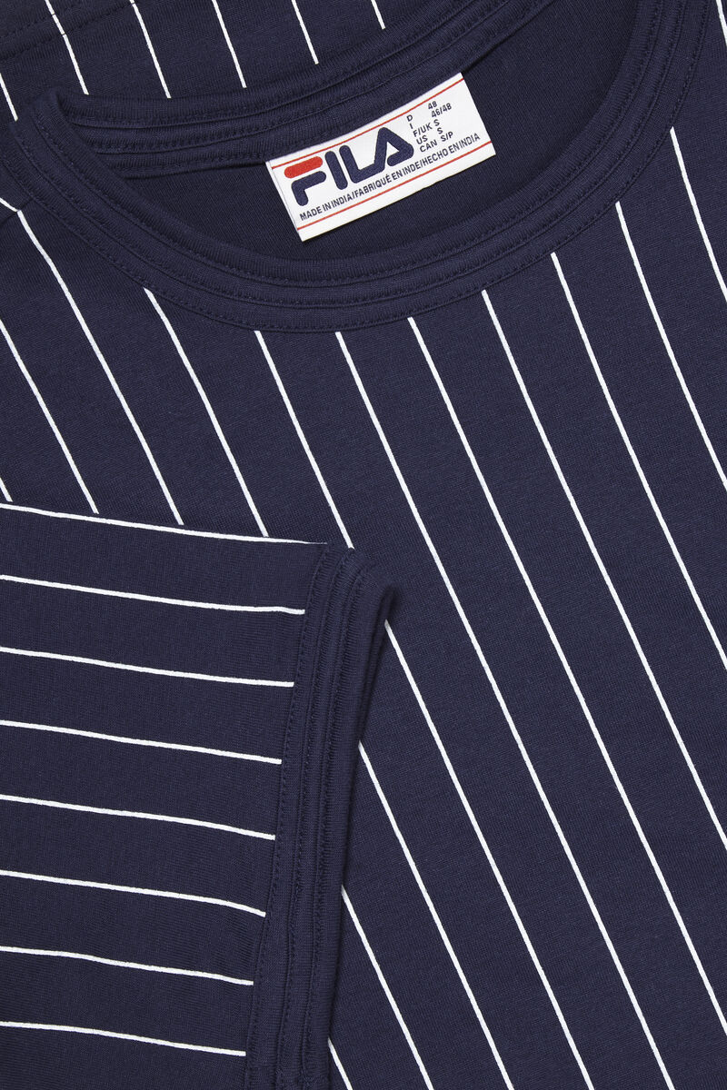 Men's Fila Guillo T Shirts Navy / White | CZSDVAe4fN6