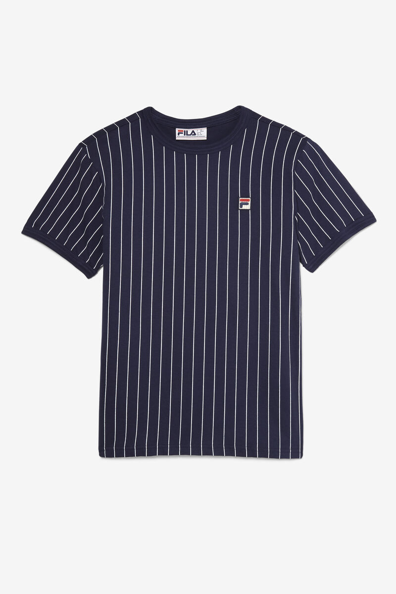 Men\'s Fila Guillo T Shirts Navy / White | CZSDVAe4fN6